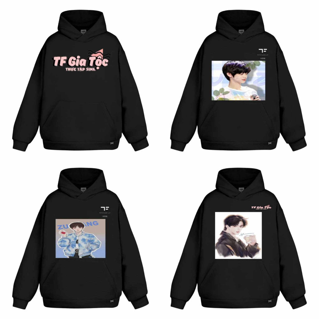 Áo tf gia tộc 💟 freeship 💟 áo hoodie tf gia tộc - áo chu chí hâm , tả hàng , trương cực có đủ size