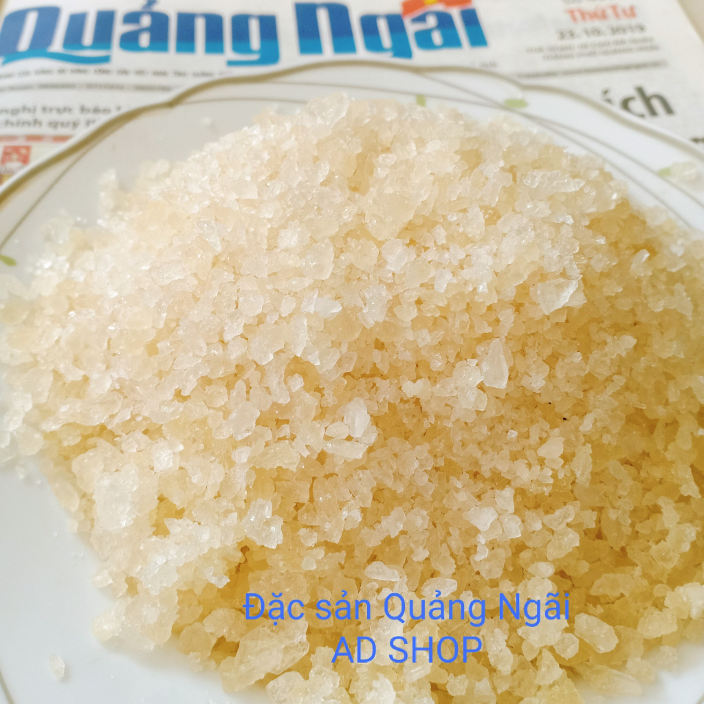 Đường phèn vàng mật mía đặc sản Quảng Ngãi dạng hạt mịn thơm ngon không ngâm không tẩy