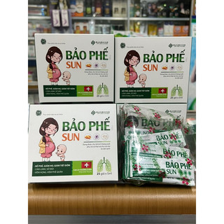 Bảo phế sun hộp 25 gói bố phế giảm ho giẩm tiết đờm