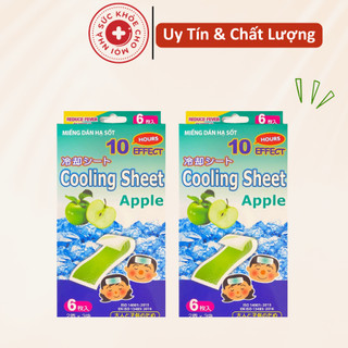 Miếng Dán Hạ Sốt Cooling Sheet Hương Táo.Hạ Nhiệt Làm Mát Cho Bé Từ Sơ Sinh