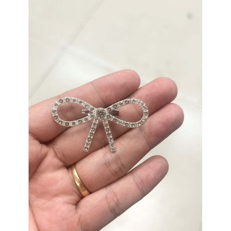 Nơ đính đá chân dài 5cm & nơ hạt châu