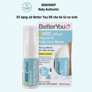 Vitamin D dạng xịt Dlux better you UK vitamin D3