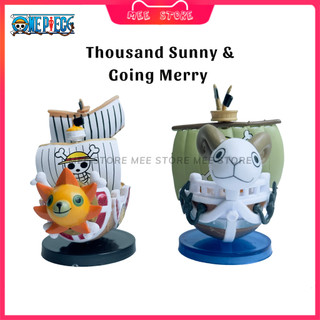 Mô hình Tàu Hải Tặc Băng Mũ Rơm Thousand Sunny, Going Merry mini - One Piece