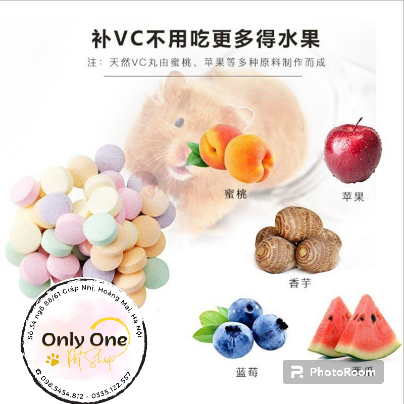 Vitamin trái cây làm đẹp lông cho Hamster