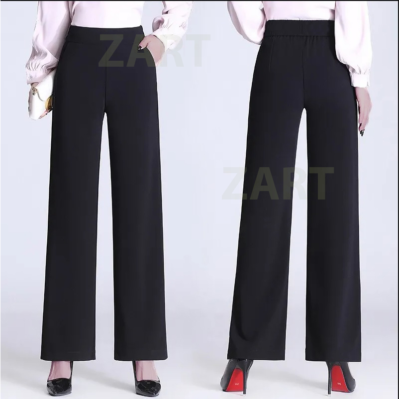 Quần Suông Rũ Lưng Thun Bản Lớn - Zart Fashion