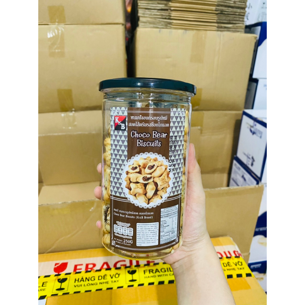 Bánh gấu kem socola/ dâu Thái Lan