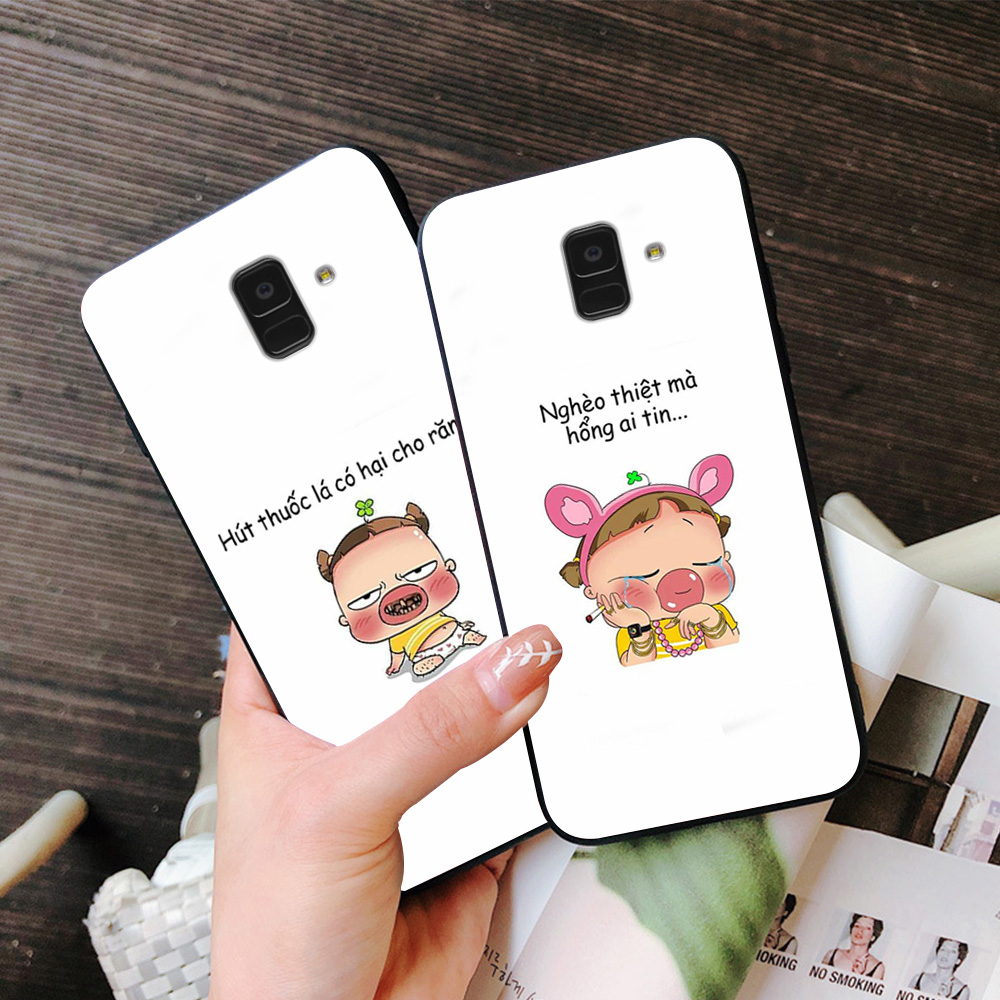 Ốp lưng Samsung a6 2018 / ss a6 plus / ss j8 in hình ngộ nghĩnh dễ thương