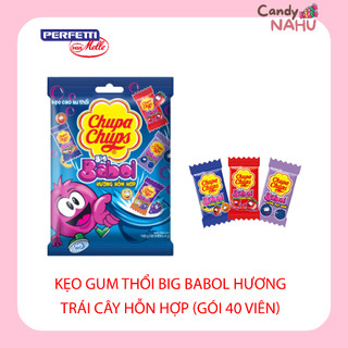 Kẹo gum thổi Big Babol Hương Trái Cây Hỗn Hợp (Gói 40 viên)