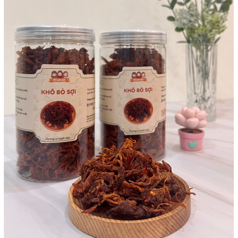 KHÔ BÒ SỢI 3CE - Hũ 300g
