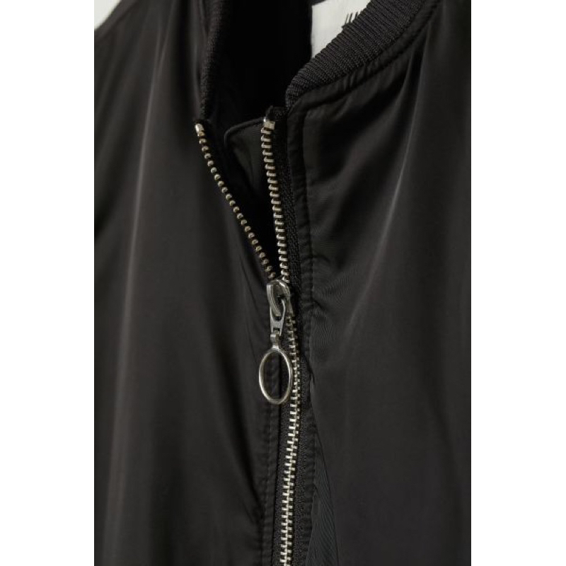 Áo Bomber Phao Bé Trai Đáp Túi Tay Đen HaM