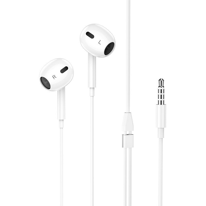 Tai nghe có dây có mic Hoco jack 3.5mm âm thanh vòm thiết kế mới chống mỏi tai