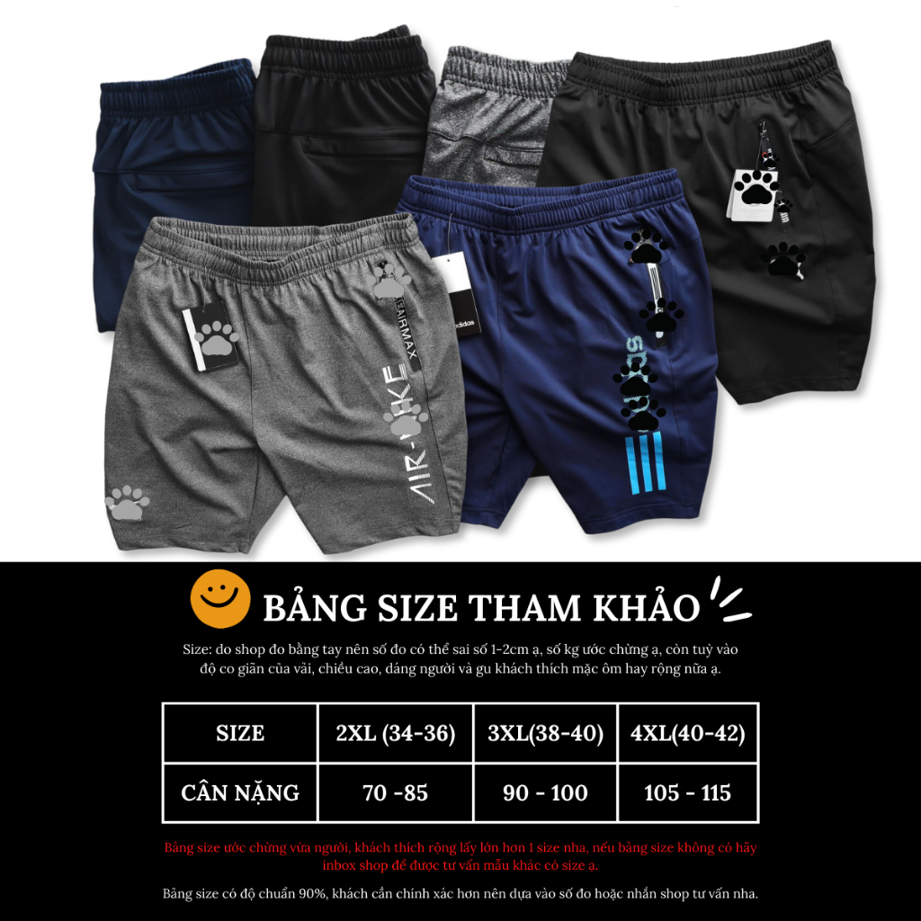 Bigsize 70kg - 115kg | Quần Short Thun size to ngoại cỡ cho chàng béo | 0152