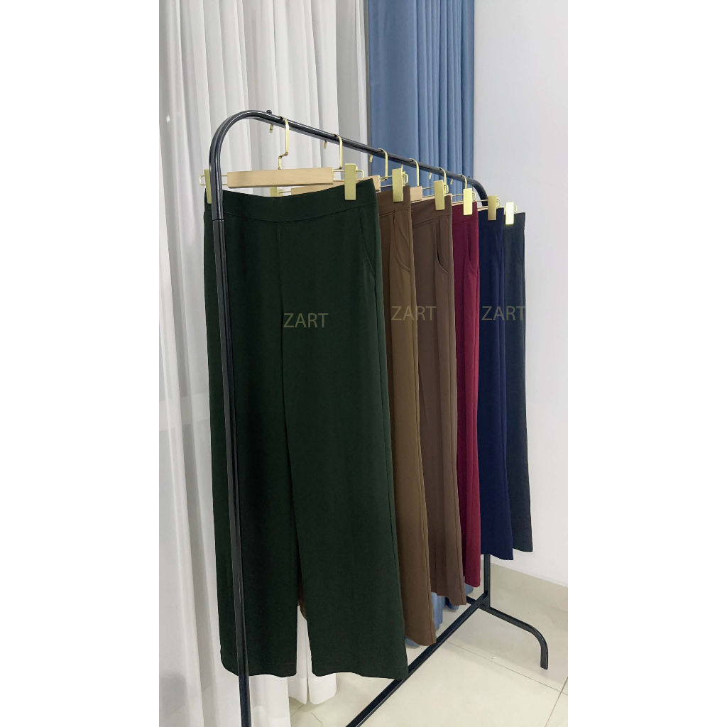 Quần Suông Rũ Lưng Thun Bản Lớn - Zart Fashion