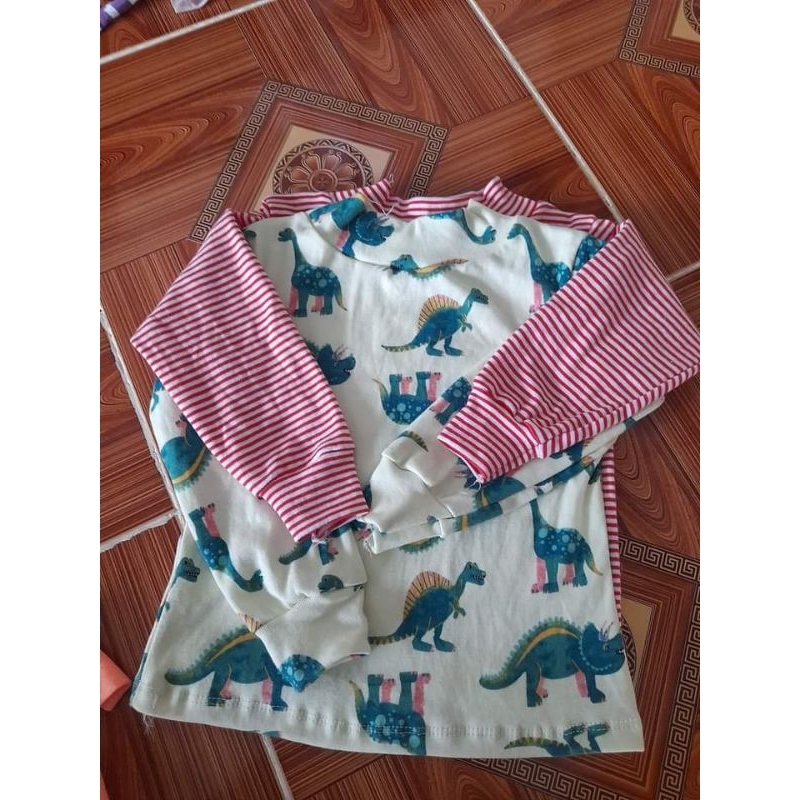 Sét 5 Áo Cotton Cao Cổ Cho Bé Trai Bé Gái 8-18kg