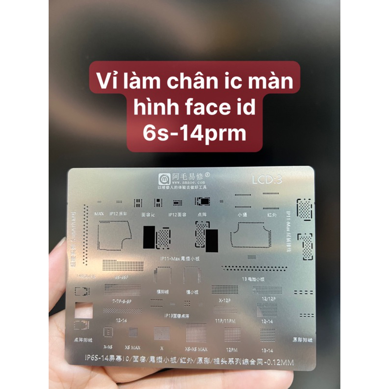 Vỉ làm chân ic màn hình face id 6s-14promax