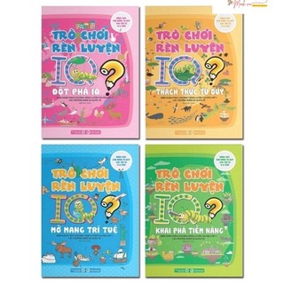 Sách - bộ 4 cuốn trò chơi rèn luyện iq - nâng cao khả năng tư duy cho trẻ từ 0 - 8 tuổi