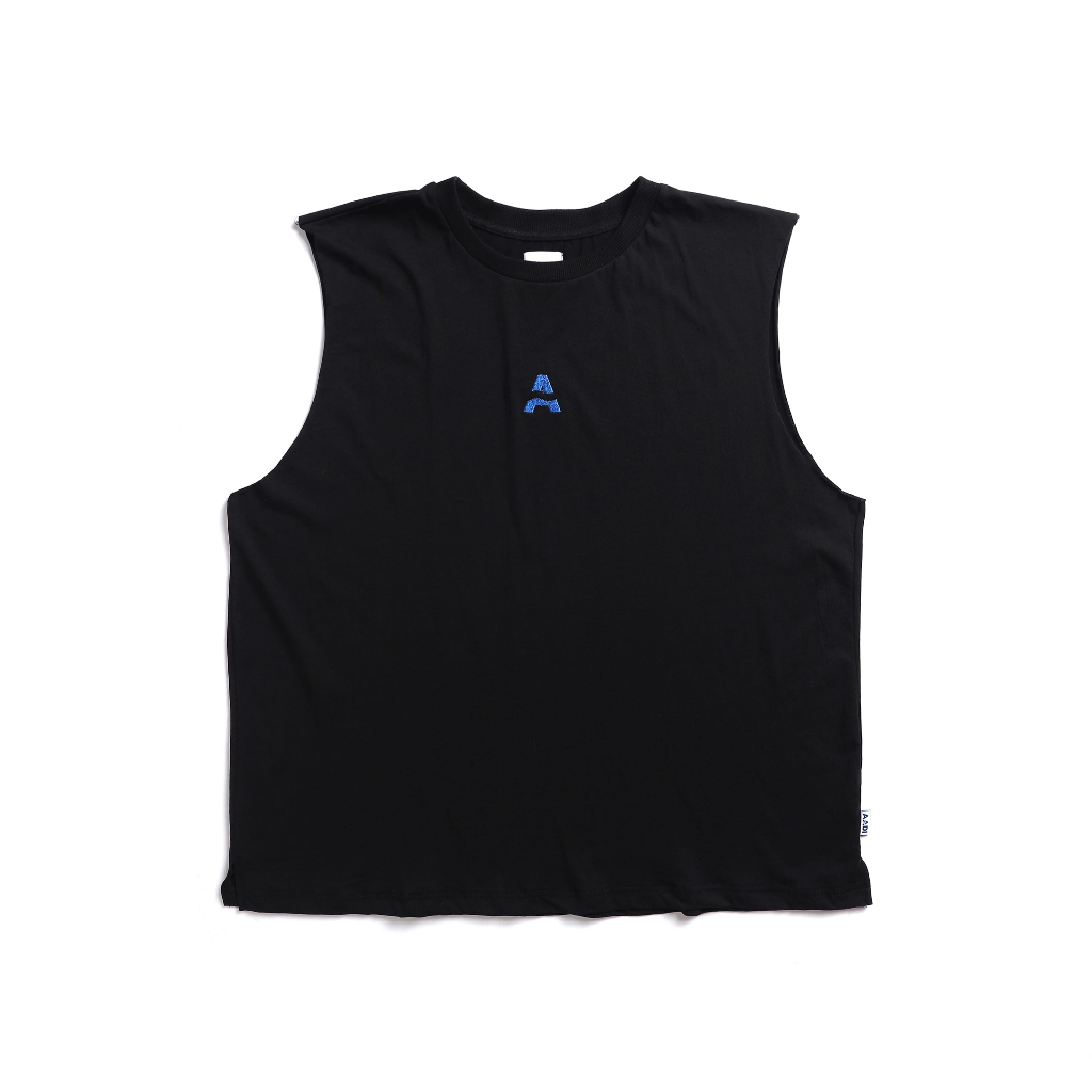 Set Ba Lỗ Tanktop & short Cotton Logo AADI Black