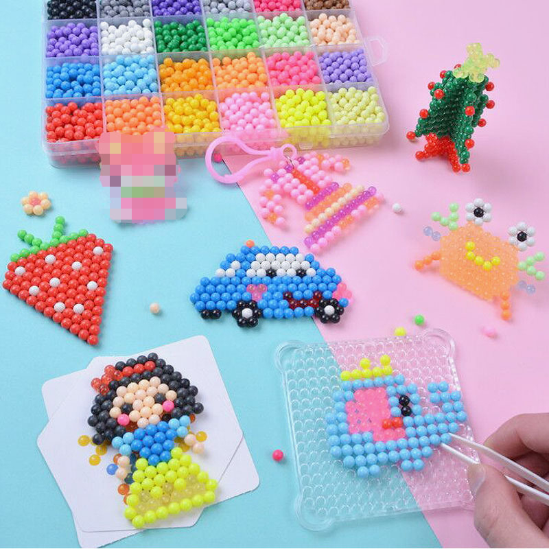 Hạt dính nước thần kỳ, hạt DIY tạo hình cho bé