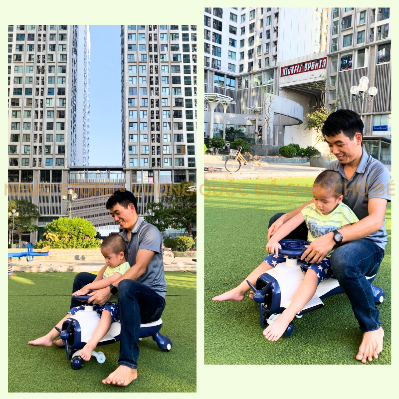 Xe lắc cho bé chòi chân có nhạc cỡ đại cao cấp, xe lúc lắc cho bé hình máy bay và Song Long Nemo Store