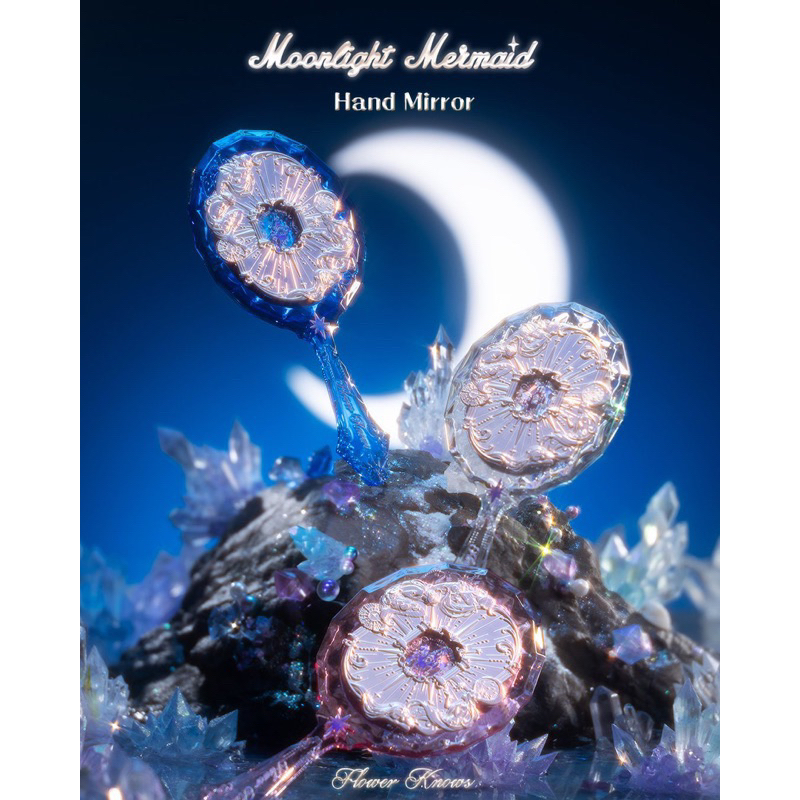 Gương cầm tay Flower Knows Mermaid - Gương Nàng Tiên Cá