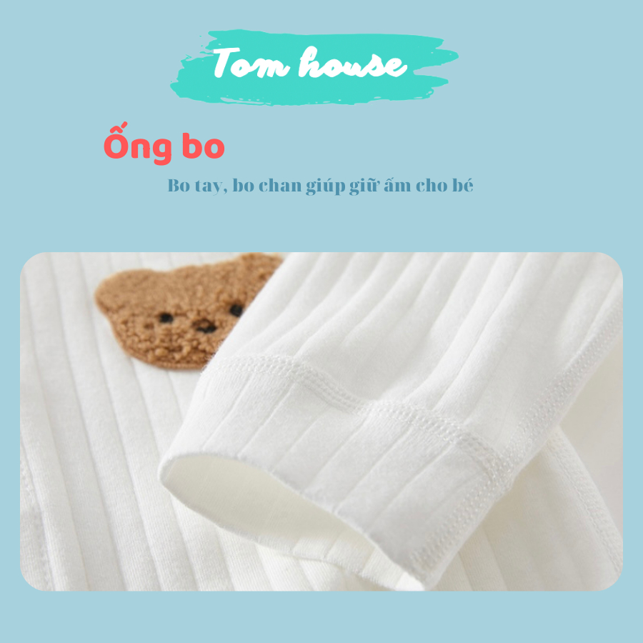 Body Dài Tay Thu Đông Cúc Giữa Cho Bé Trai Bé Gái Bé Sơ Sinh 𝟎𝟐𝐁𝐃𝐃