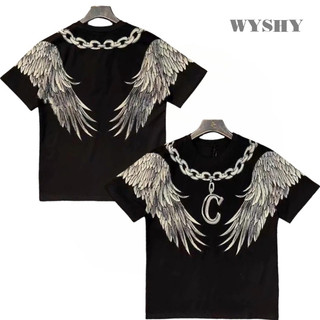 Áo Thun WYSHY , WS0041 Thun 100% Cotton - Áo Phông Nam Nữ Cổ Tròn -Form Rộng Unisex