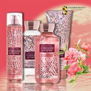 A THOUSAND WISHES | Bộ Sản Phẩm Gel Tắm -  Dưỡng Thể - Xịt Thơm Nước Hoa Toàn Thân Bath & Body Works Body