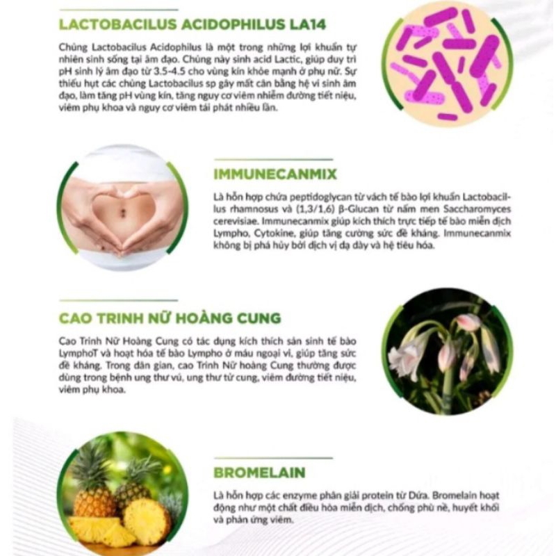 Viên uống phụ khoa,men vi sinh vùng kín Lavima biotic_ Hỗ trợ giảm viêm,ngứa rát,nấm tái phát nhiều lần