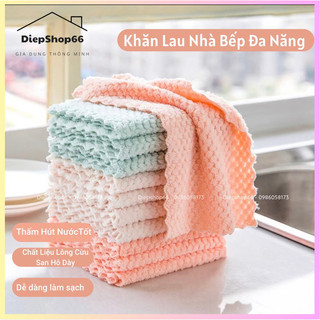 Khăn lau bếp ❤️freeship❤️ khăn lau đa năng siêu thấm nước lau bát đãi,bàn ghế,lau bếp,lau kính giá rẻ