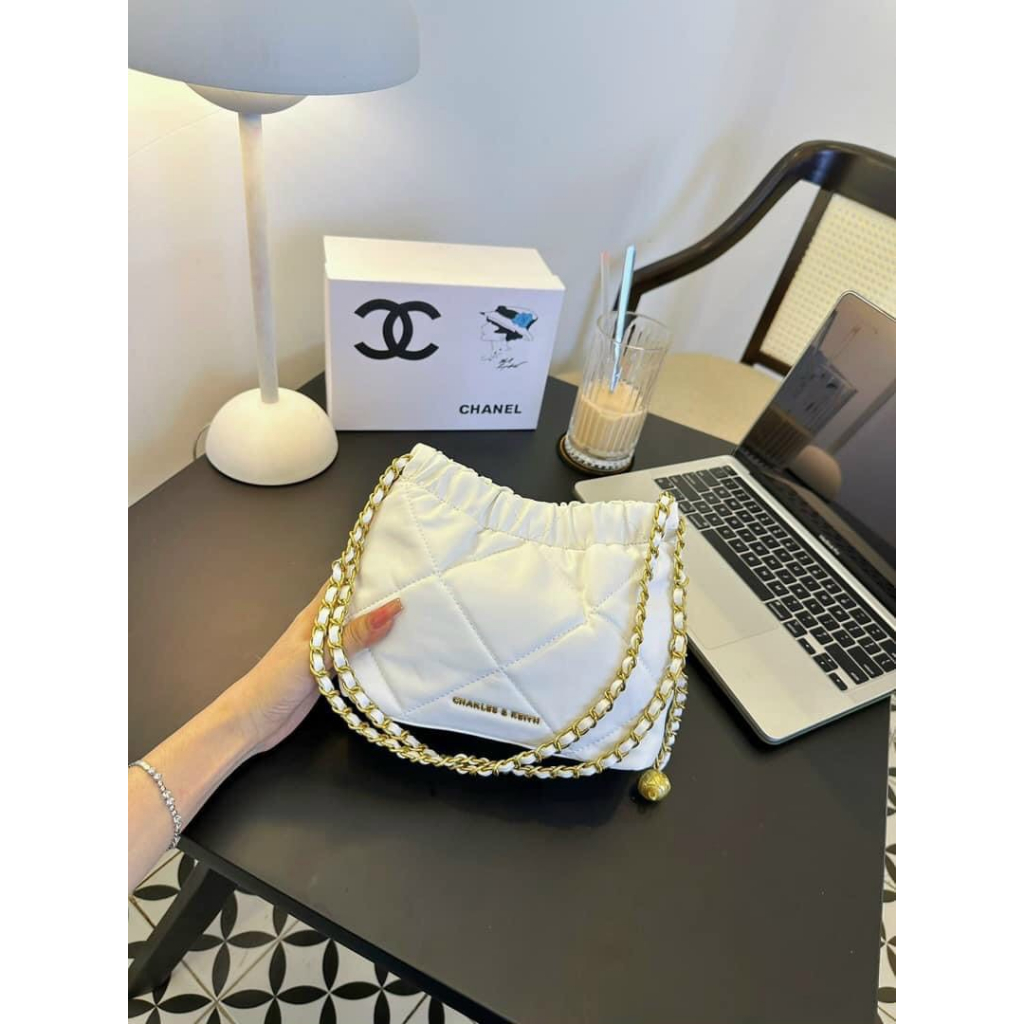 Túi xách thời trang nữ dây rút CNK da mềm