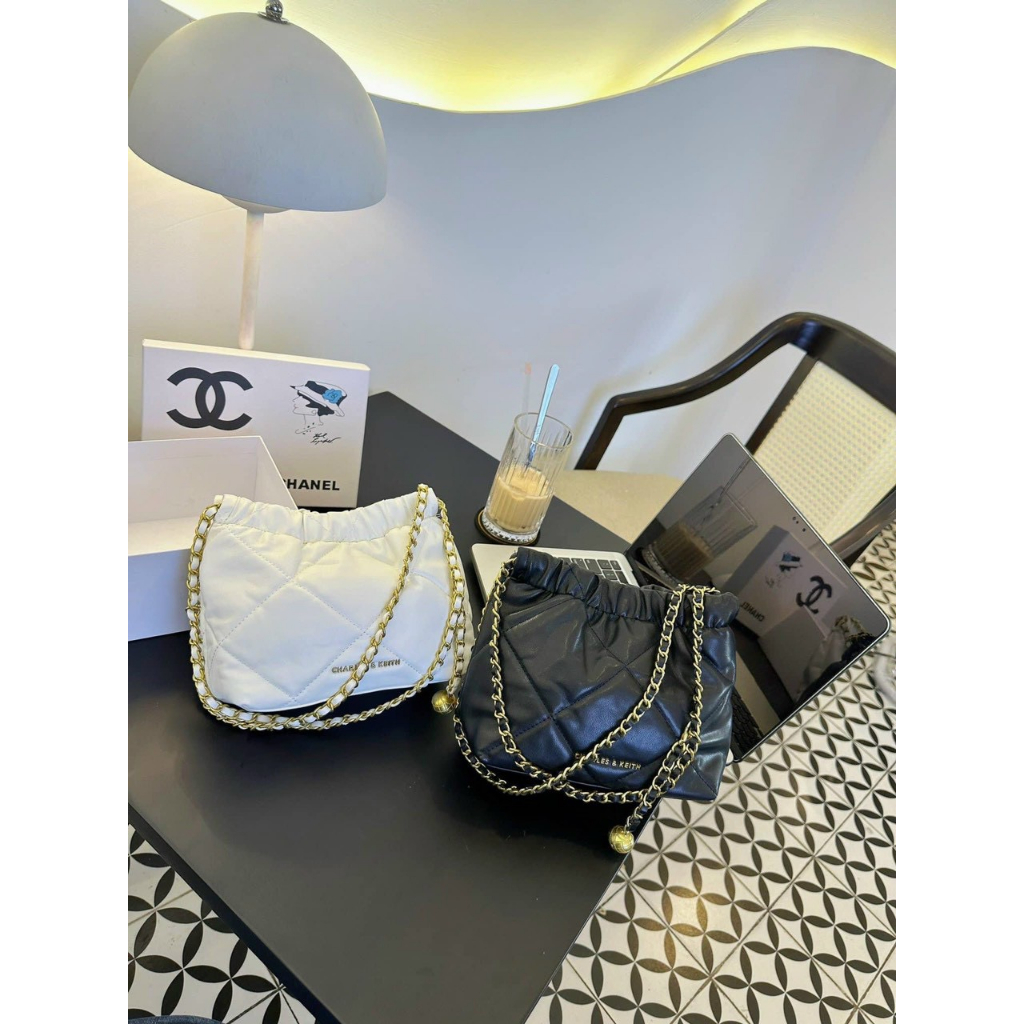 Túi xách thời trang nữ dây rút CNK da mềm