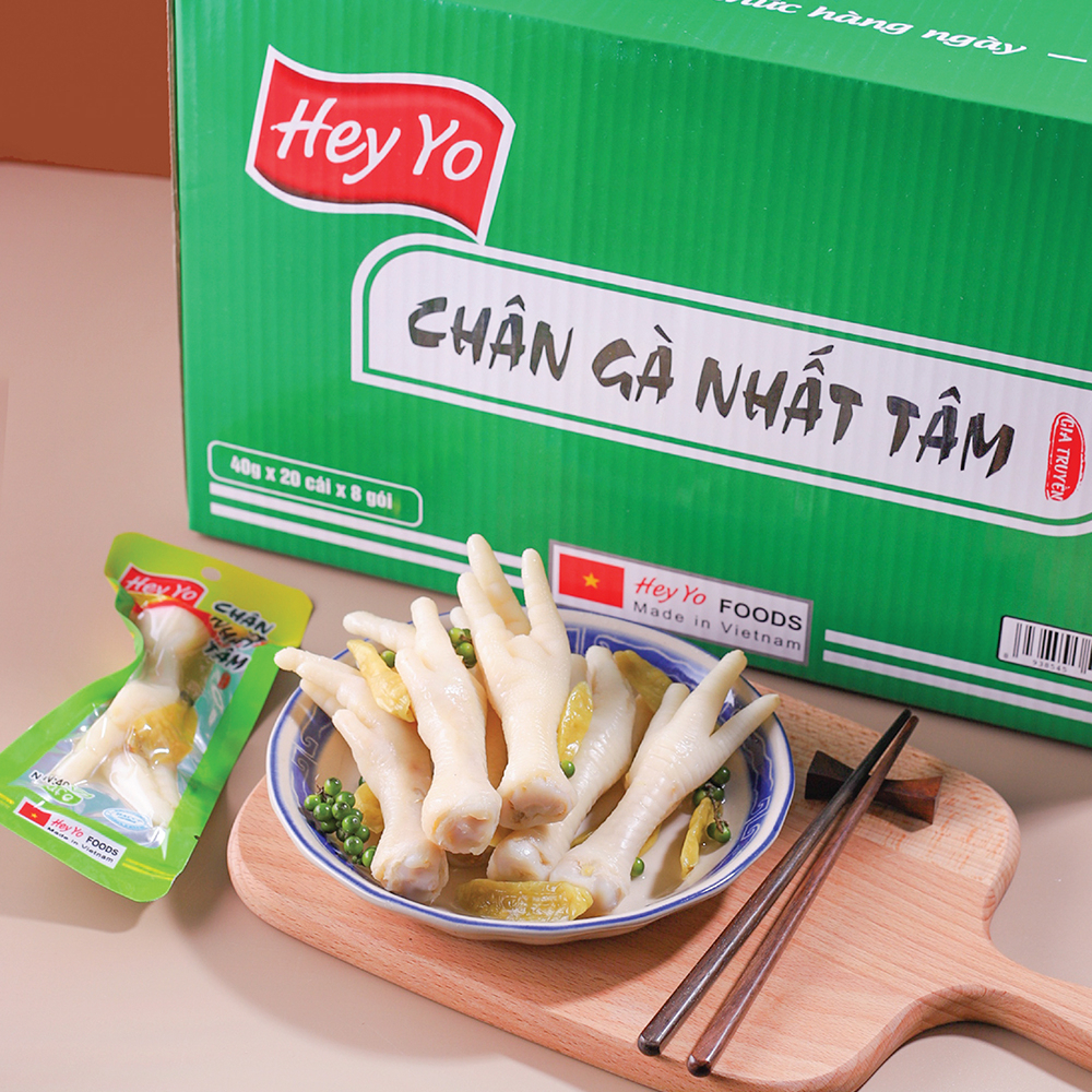 Combo chân gà cay Hey yo Việt Nam ăn vặt 10 chân gà giá rẻ ngon