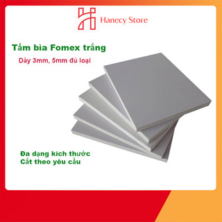 Bìa mô hình fomex 3mm, 5mm nhiều kích thước cắt theo yêu cầu làm handmade, ...