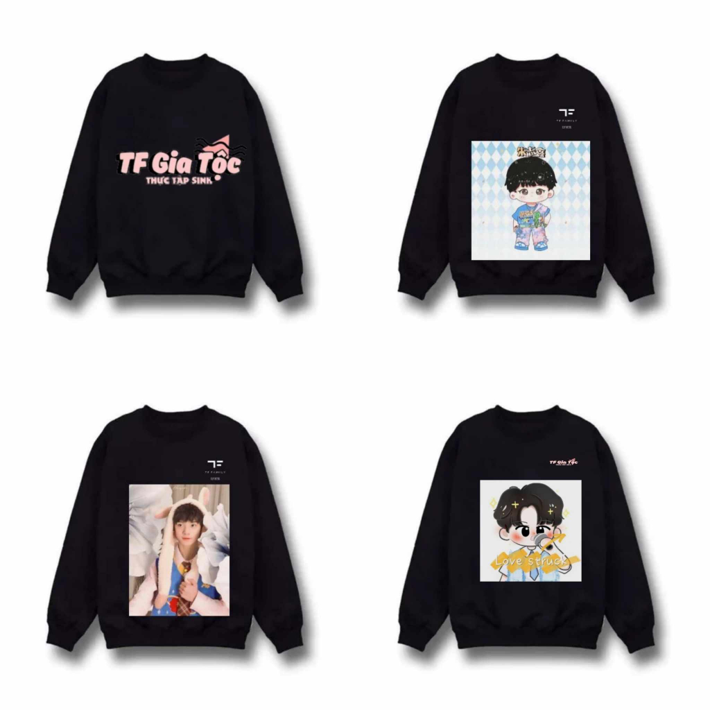 Áo tf gia tộc , áo sweater tf gia tộc - áo chu chí hâm tả hàng trương cực full size