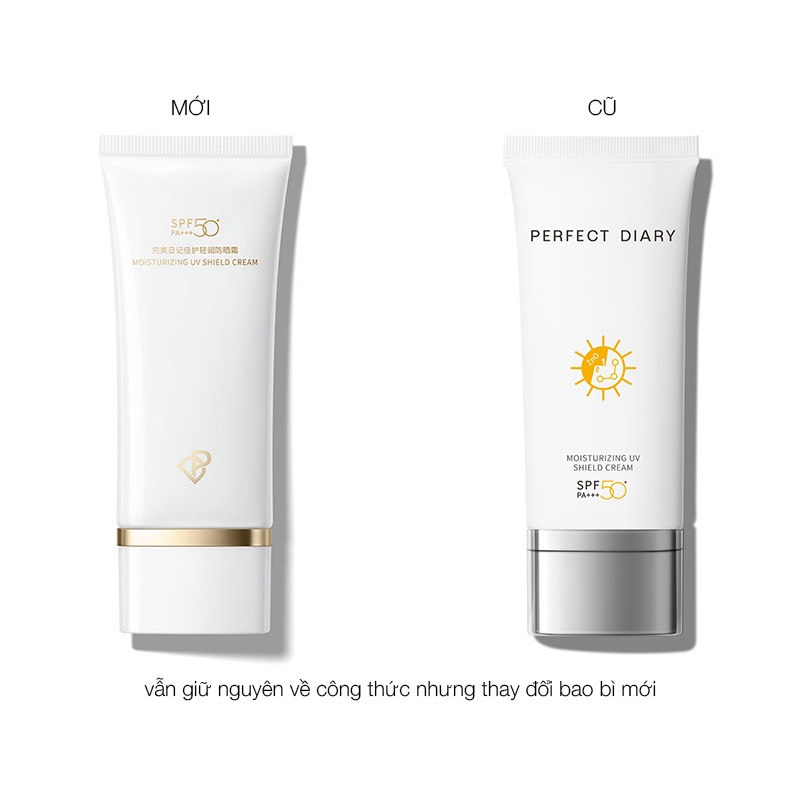 Bộ Perfect Diary Gồm Kem Chống Nắng UV PA + + + 60ML Và Phấn Phủ Mềm Mịn Kiềm Dầu (Nhiều Màu Tùy Chọn)