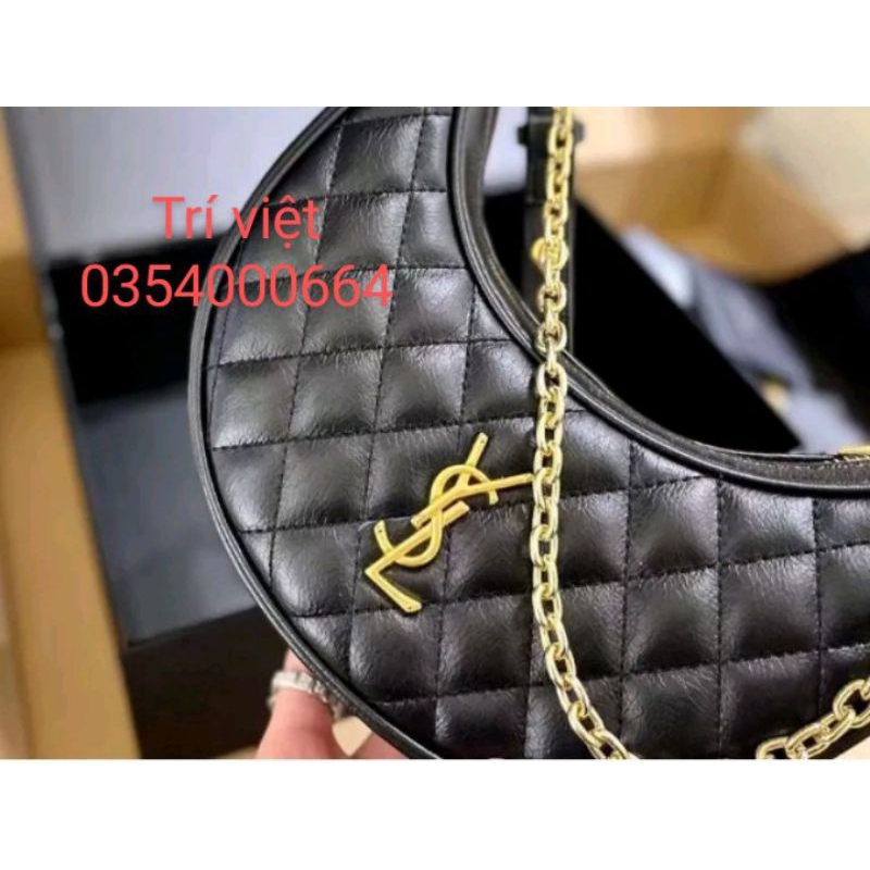 Túi sách nữ. túi sách kẹp nách chữ Y trần trám đen mịn. trí việt 65.55am