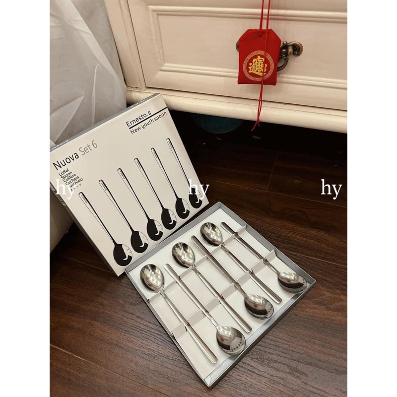 SÉT 2 HỘP 12 THÌA WMF NUOVA INOX 304