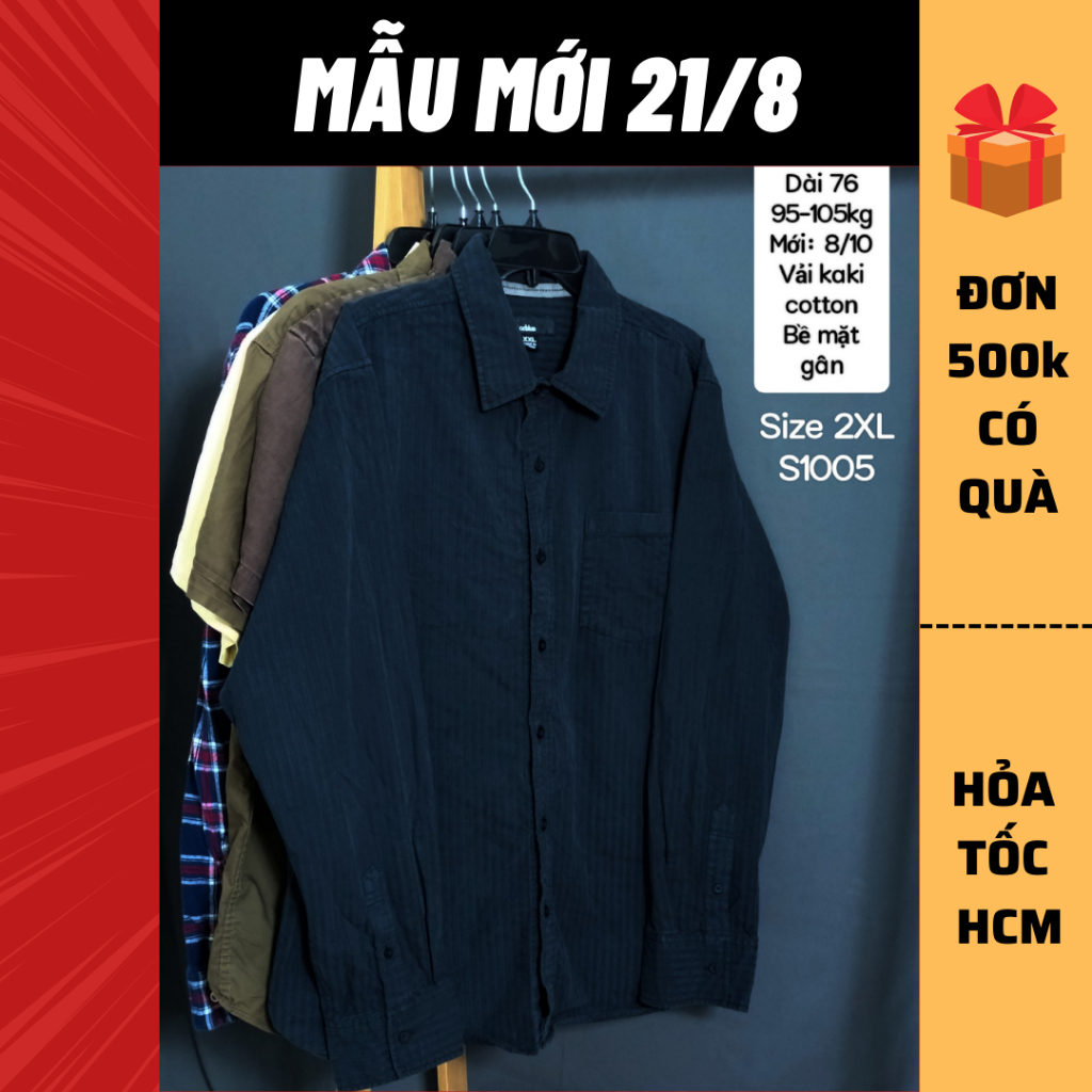 Sơ mi tay dài 2hand, Sơ mi flannel, chicano[Gò Vấp/Hỏa Tốc]
