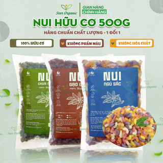 Nui gạo lứt, nui ngũ sắc, nui chùm ngây 500g - 100% hữu cơ siêu ngon ăn kiêng bổ sung dinh dưỡng hằng ngày
