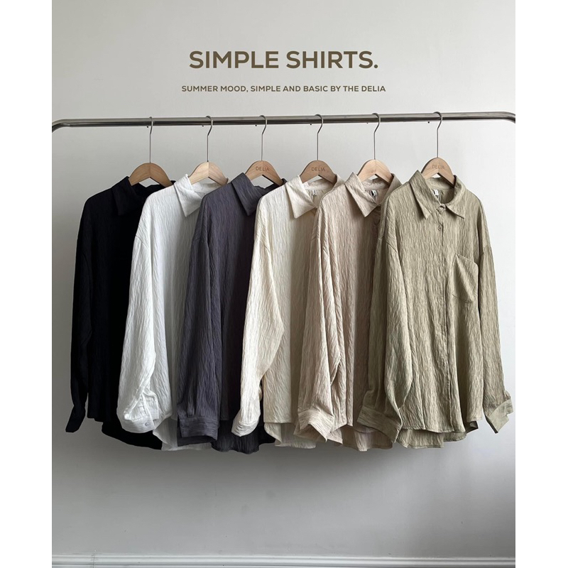 6107 ÁO SƠ MI DÀI TAY CỔ ĐỨC DẬP VÂN