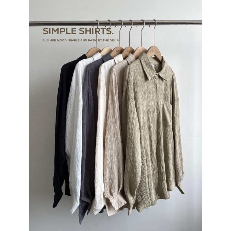 6107 ÁO SƠ MI DÀI TAY CỔ ĐỨC DẬP VÂN