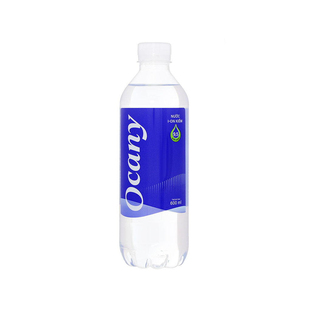 Thùng 24 chai nước uống ion kiềm OCANY 600ml / Lốc 6 chai nước uống ion kiềm OCANY 600ml