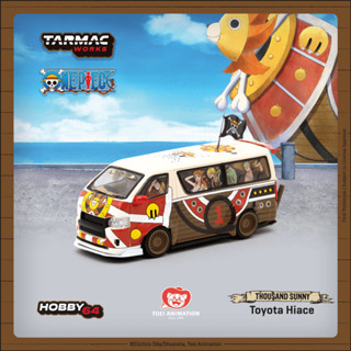 MÔ HÌNH 1:64 TARMAC WORKS x ONE PIECE - Toyota Hiace Widebody One Piece Thousand Sunny