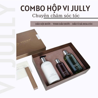 Combo gội + xả + tinh chất dưỡng tóc vi jully phục hồi và chăm sóc tóc hiệu quả