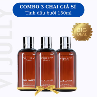 Combo 3 chai tinh dầu bưởi, xịt bưởi vi jully kích mọc tóc, ngăn rụng 150ml