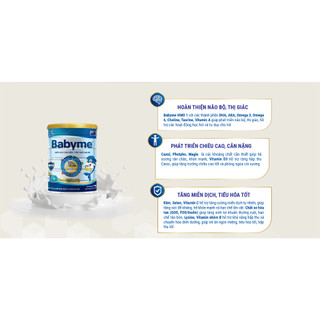 Sữa Bột Babyme Số 1 900g HSD mới nhất