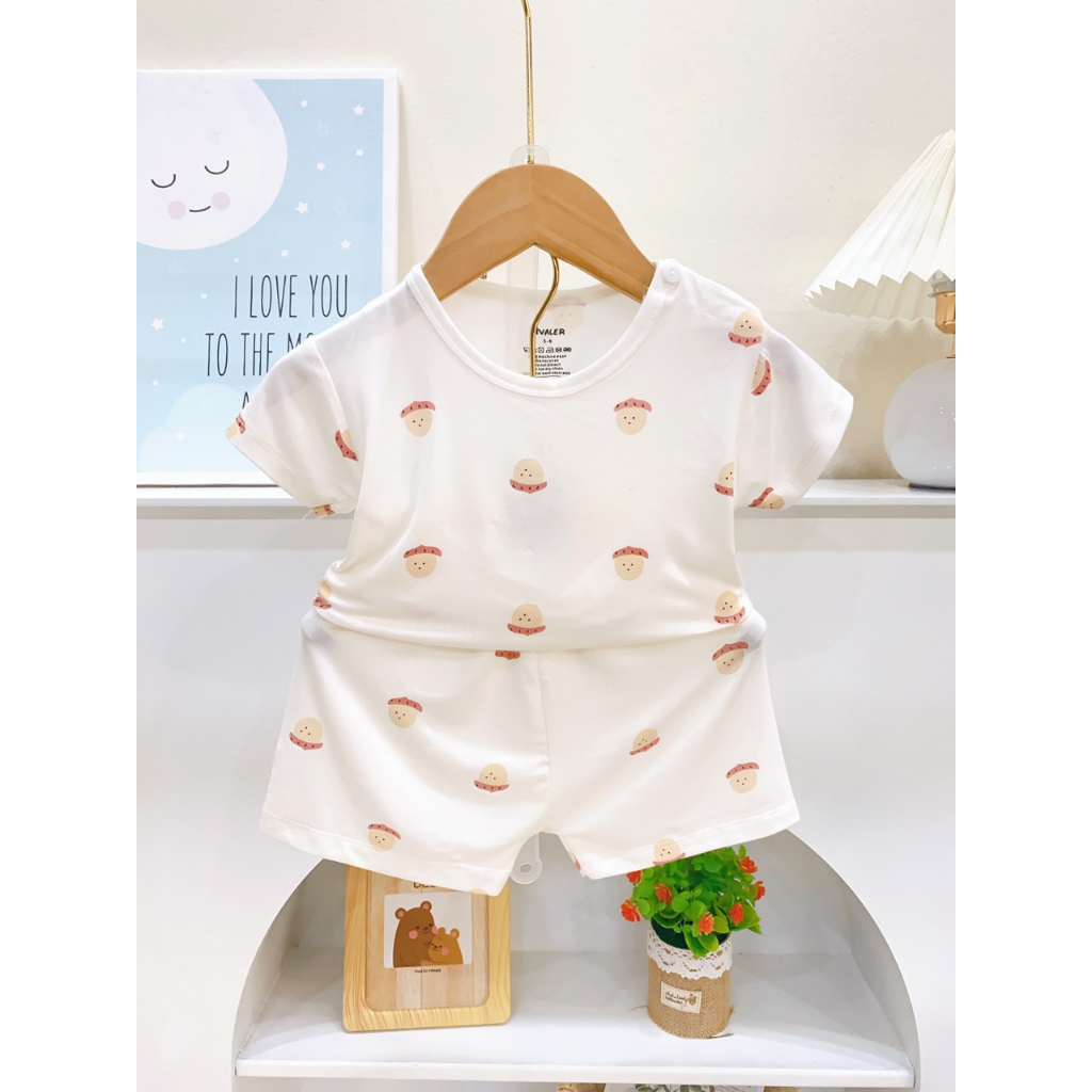 Bộ quần áo cộc tay ava siêu mềm mịn cho bé trai, bé gái BC21