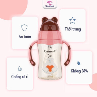 Bình tập uống nước,ti sữa cho bé(2 in 1)