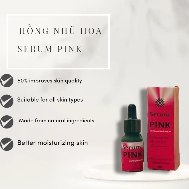 Serum Pink Làm Hồng Nhũ Hoa Và Vùng Kín