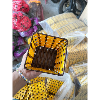 hoa giả,giỏ đựng hoa,giỏ cắm hoa,giỏ mây